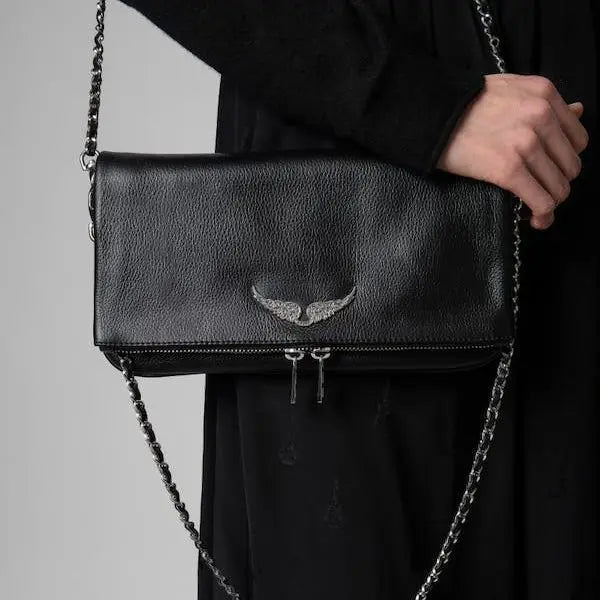 Sac à bandoulière exquis de style français pour femme, sac messager tendance avec chaîne en diamant espagnol