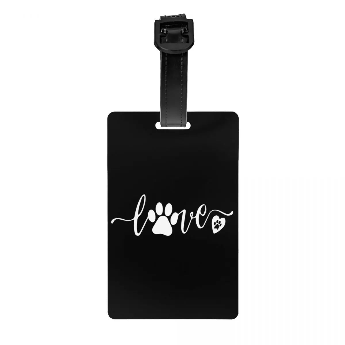 Custom Dog Lover Pet Paw Heart Luggage Tag for Suitcases Fashion Baggage Tags Privacy Cover Name ID Card