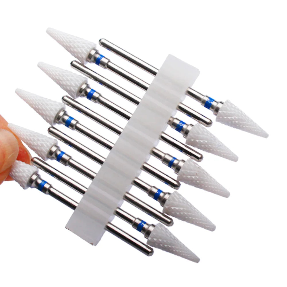 10pc Carbide Manicure Cutters Set Nail Drill Bits Gel Polish Remover Cutter Ceramic Strawberries for Nails Electric Files Tools