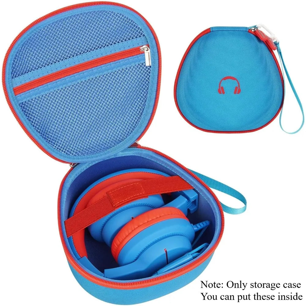 Kids Headphones Case for iClever/for EarFun/for JoySpark/for QearFun/for Candy Bila/for IMYB Foldable Wired Headphones, Earphone