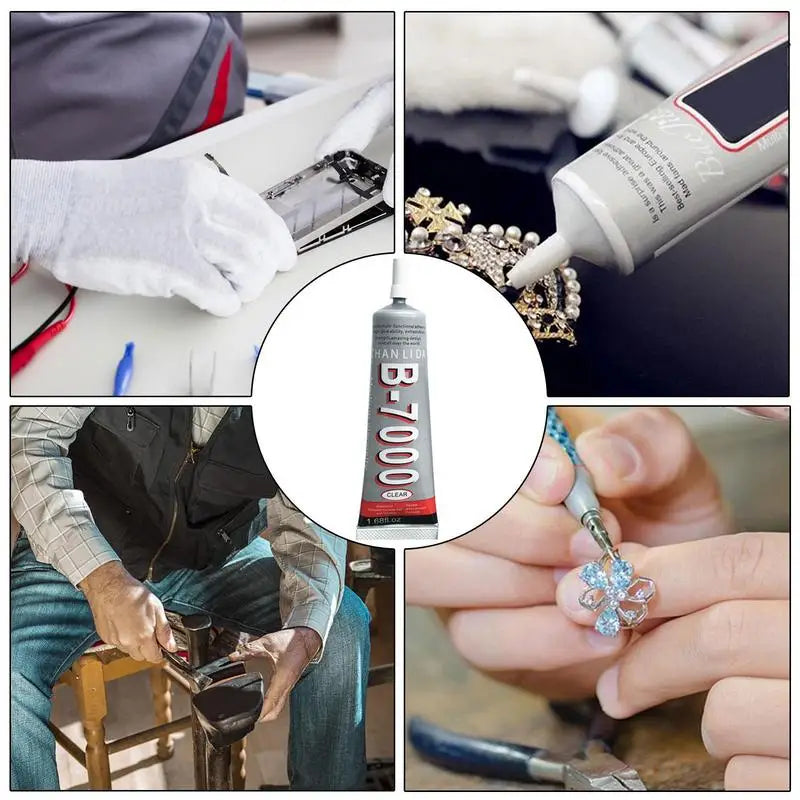 1PC B7000 Liquid Glue Clear Contact Phone Repair Adhesive Multipurpose Diy Glue With Precision Applicator Tip 15/25/50/110ML