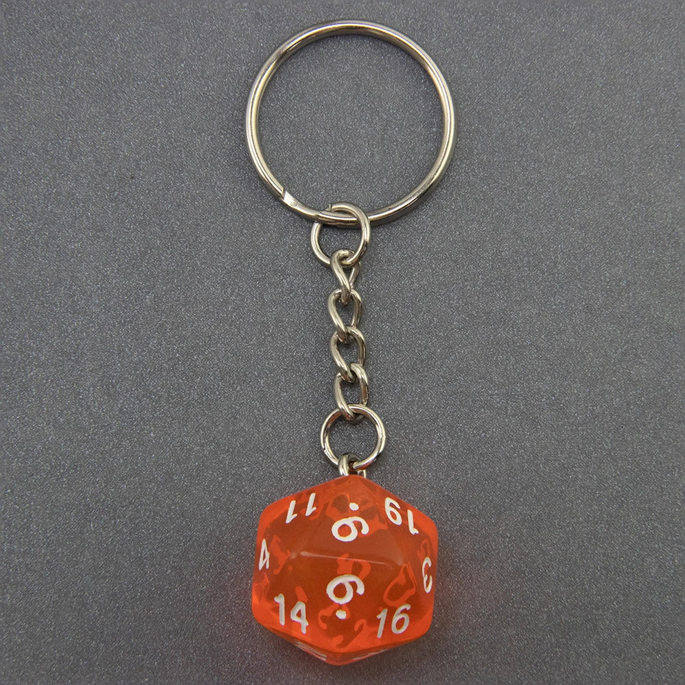 DND Game Dice Keychain RPG Lucky Dice Keyring DND Game Souvenirs Fashion Bag Pendant DND Game Lover Gift