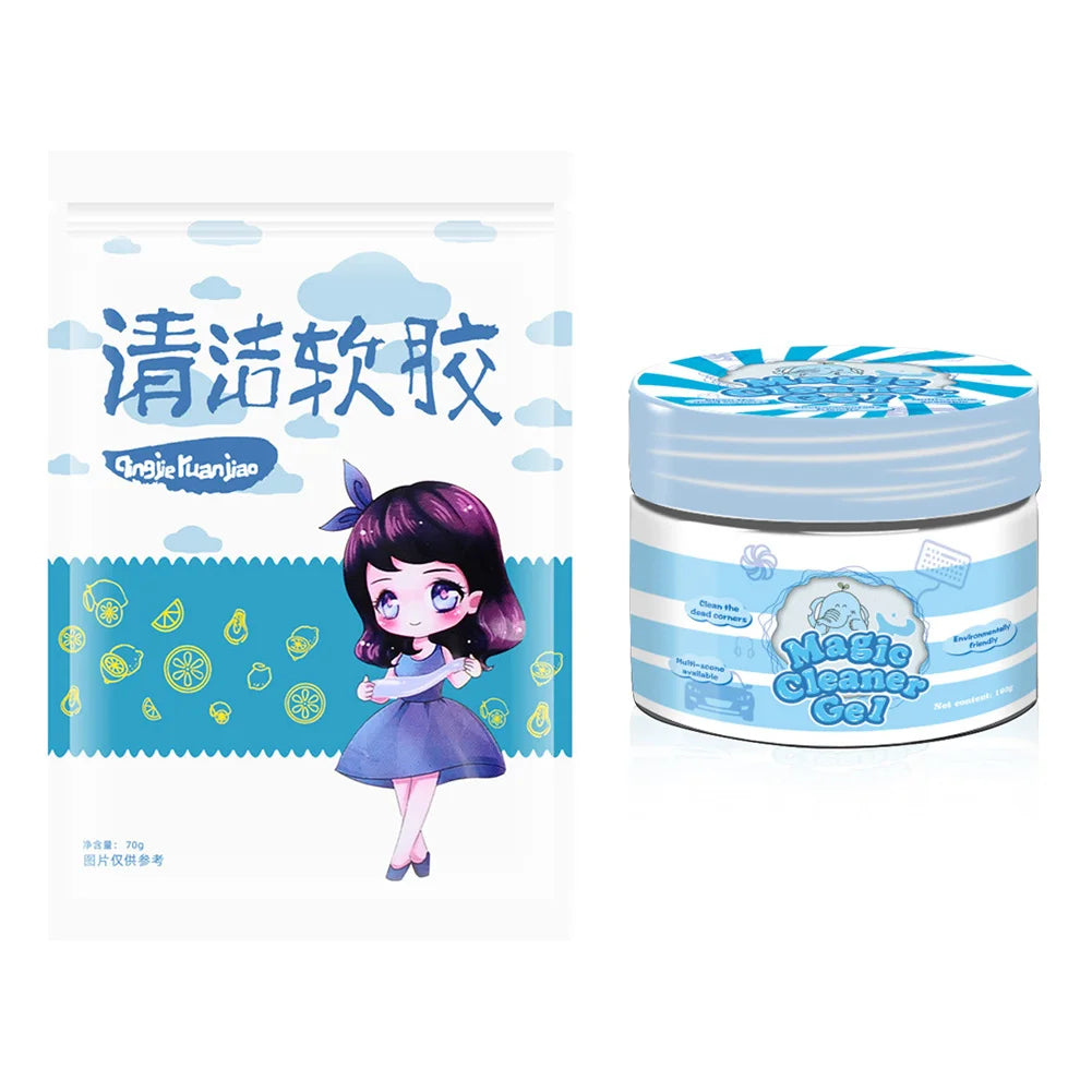 Car Cleaning Soft Glue Dust Remover Gel Car Dust Dirt Cleaner Slime Car Interior Putty Cleaner Home Computer Keyboard Clean Tool