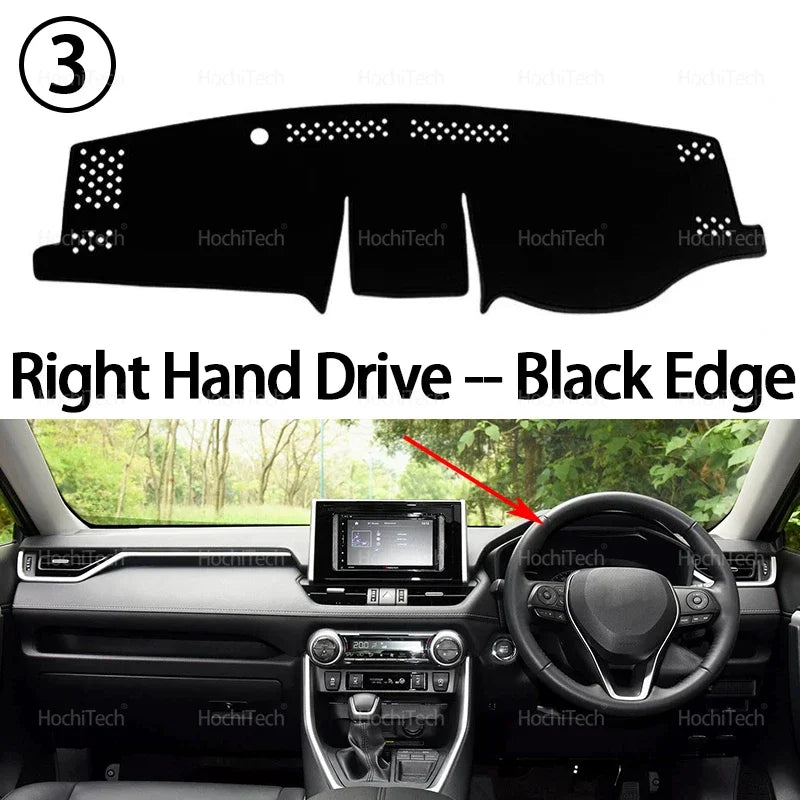 Auto Dashboard Cover Dash Mat Board Pad Carpet Dashmat Anti-UV Mats For Toyota RAV4 XA50 2019 2020 2021 2022 2023 2024