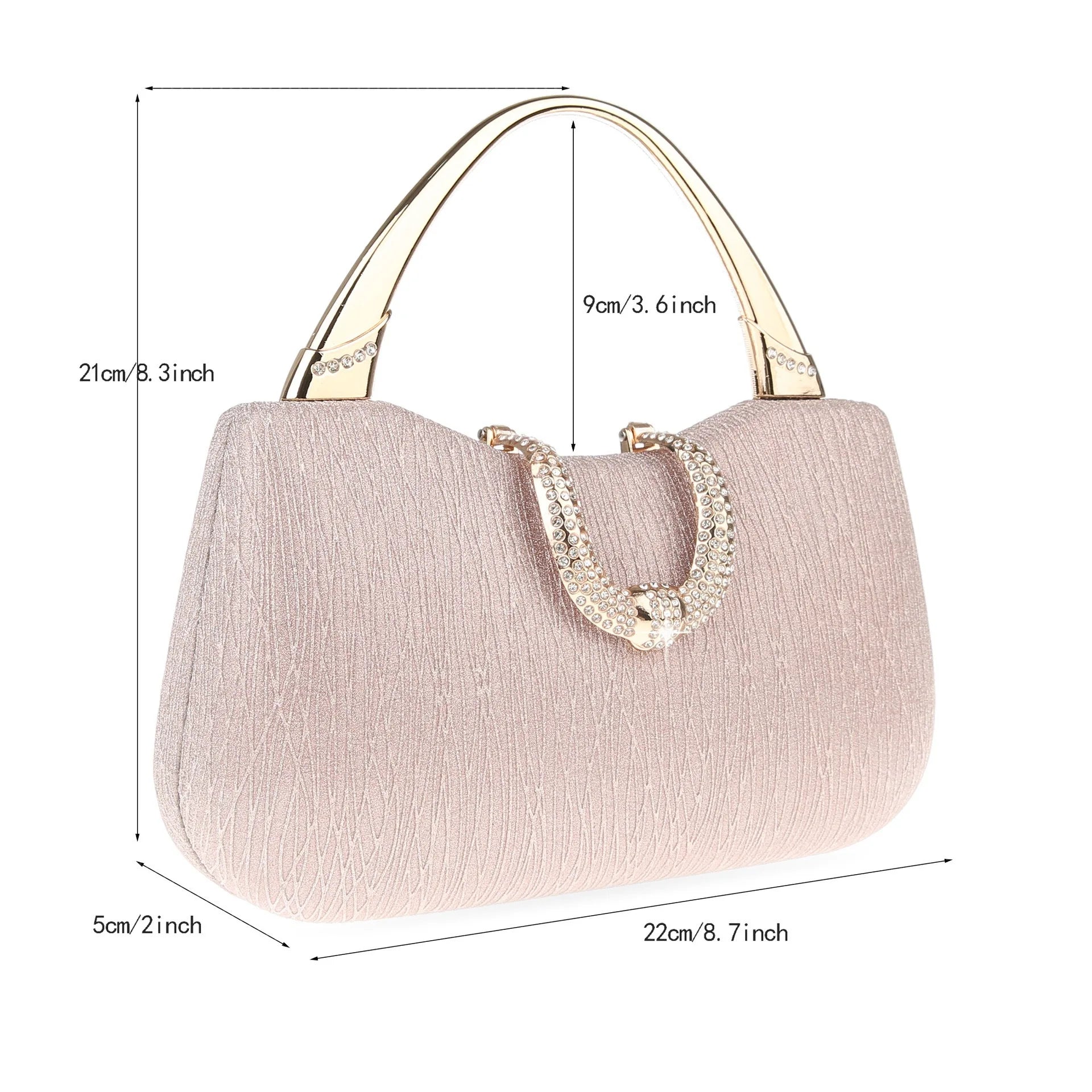 Pearl Rhinestone Evening Bag Luxury Diamond Crossbody Single Shoulder Purse Elegant Bridesmaid Party Handbag Shiny Fashion Tote