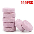 10-100pcs Car Windscreen Effervescent Tablet Solid Cleaner Auto Windshield Wiper Cleaning Tablets Glass Clean Car Washing Tool