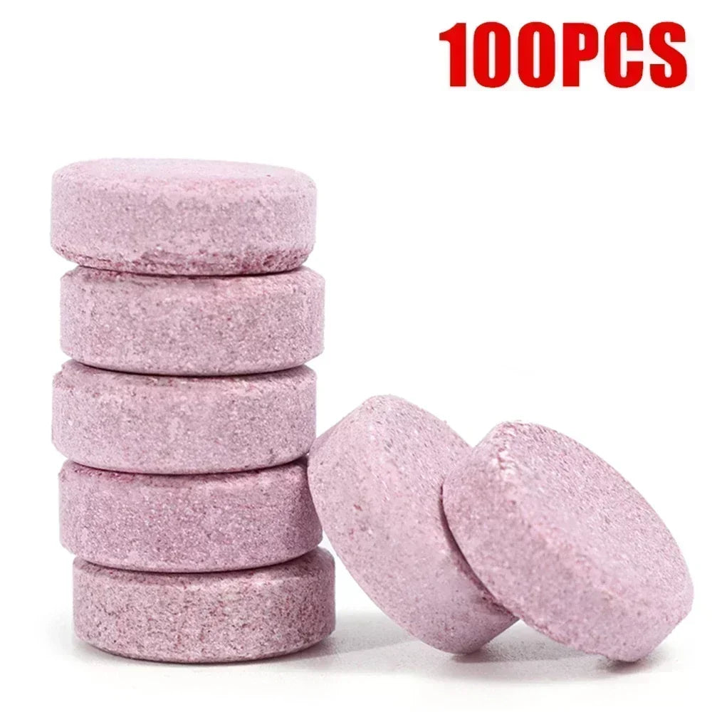 10-100pcs Car Windscreen Effervescent Tablet Solid Cleaner Auto Windshield Wiper Cleaning Tablets Glass Clean Car Washing Tool