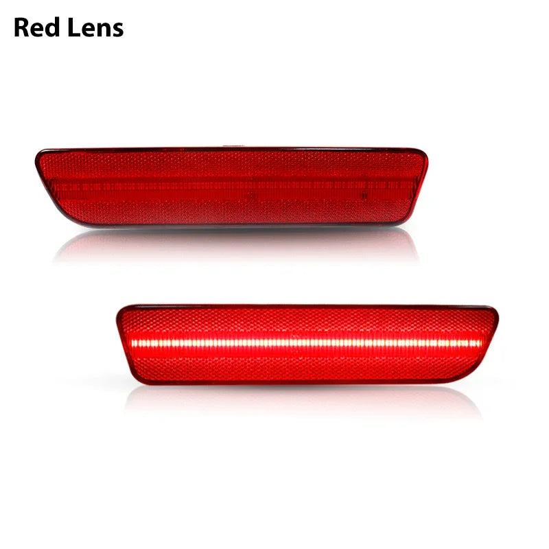 iJDM For Ford Mustang T10 Red Full LED Rear Side Marker Light Accessories ,Replace OEM 4R3Z15A201BA Back Sidemarker Lamps 05-09