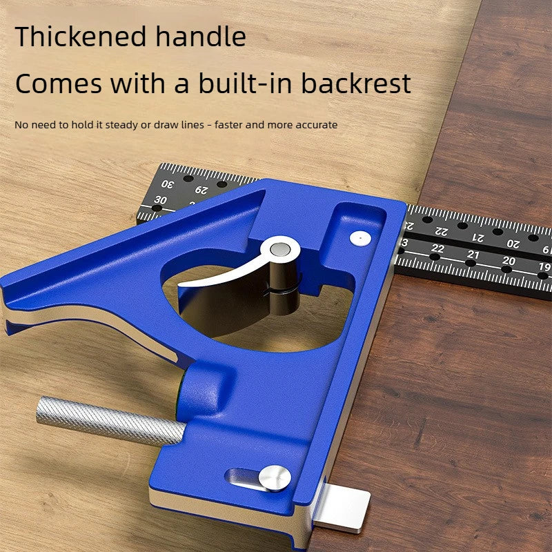 Woodworking 90°and 45° Right Angle Movable L-Shape High Precision Long Board Ruler Multifunctional Combination Square
