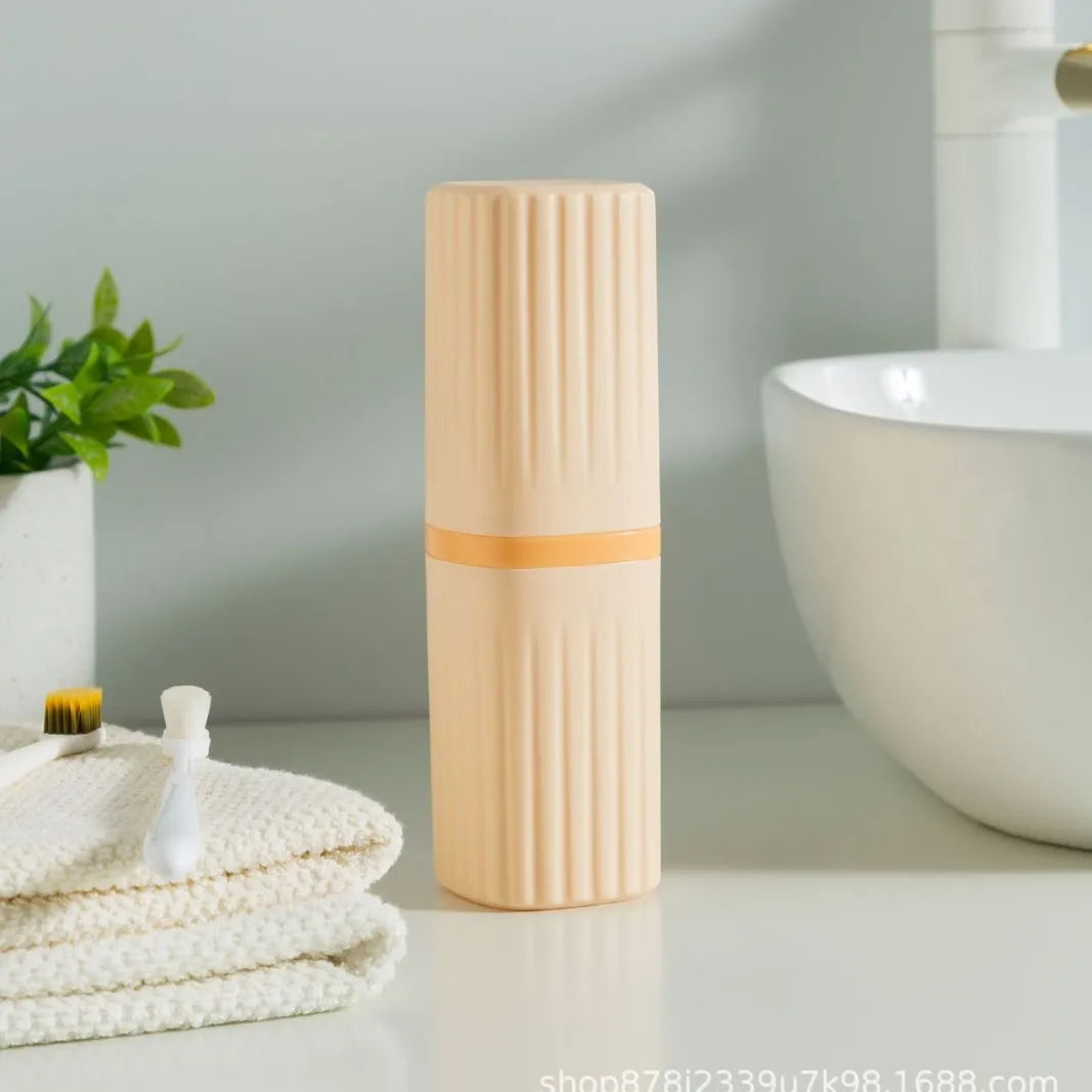 Travel toothbrush storage box, portable washbasin, toothbrush holder, toothpaste container, travel mouthwash cup set