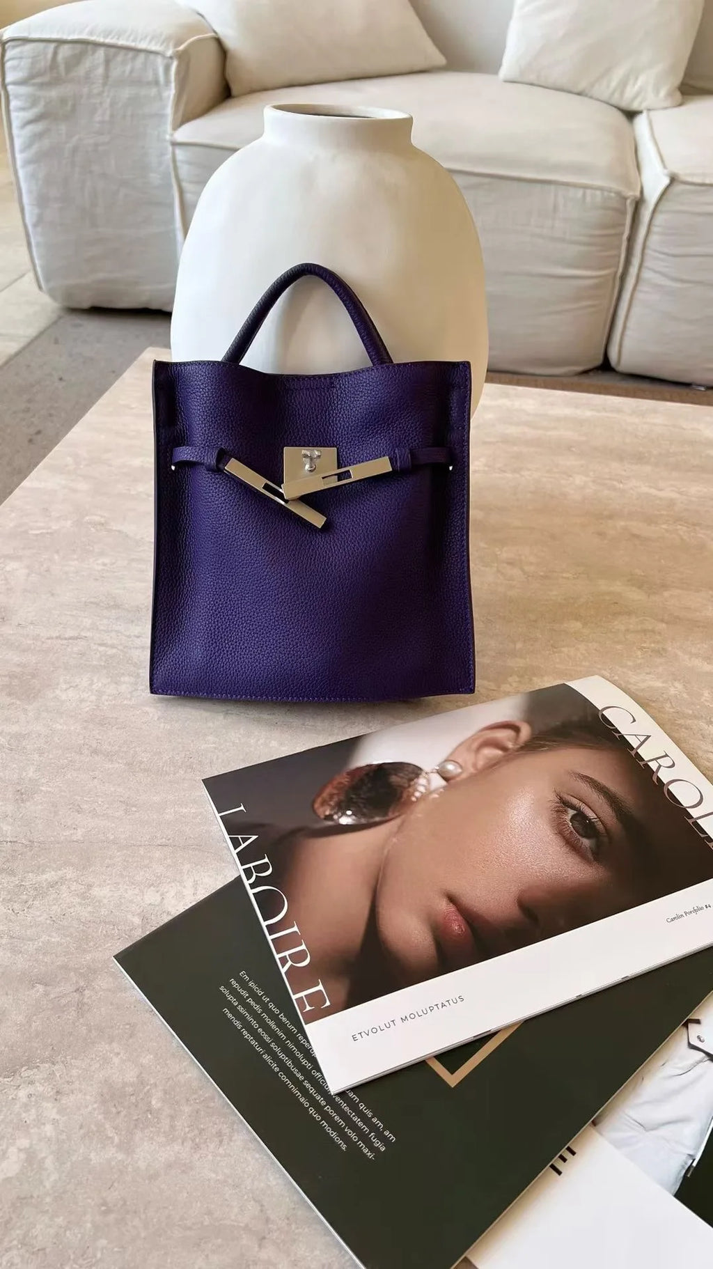 2026 New First-layer Cowhide Bucket  Women's Versatile Niche Medieval Exquisite Hand Carry Messenger Tote Bag Casual Fashion