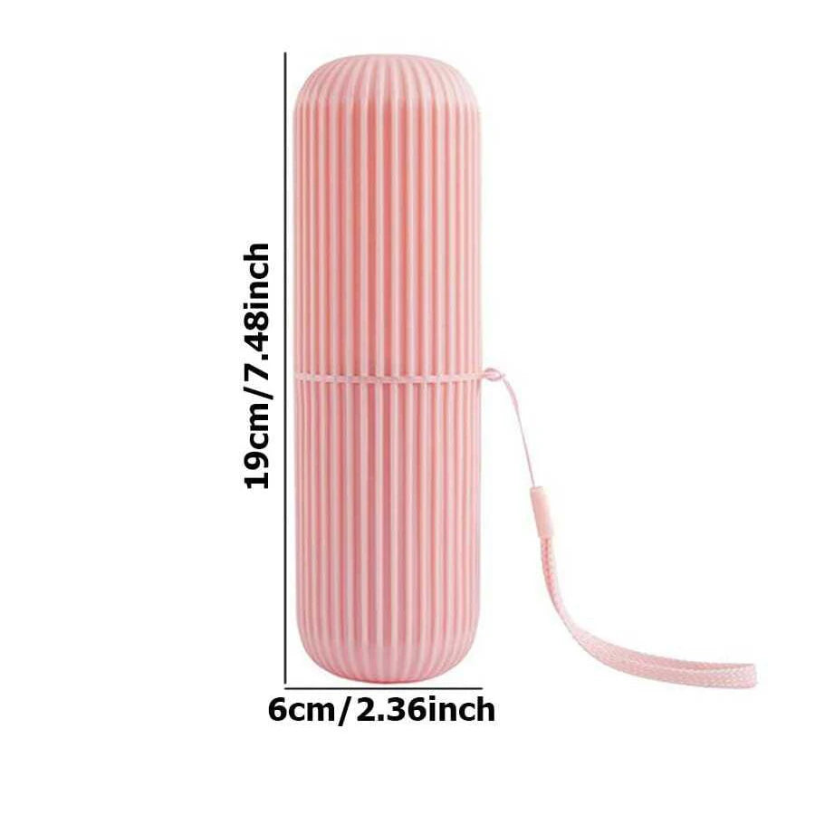 Detachable Plastic Circular Thread Toothbrush Toothpaste Cup Case Box Holder Container for Daily Household Outdoor Travel