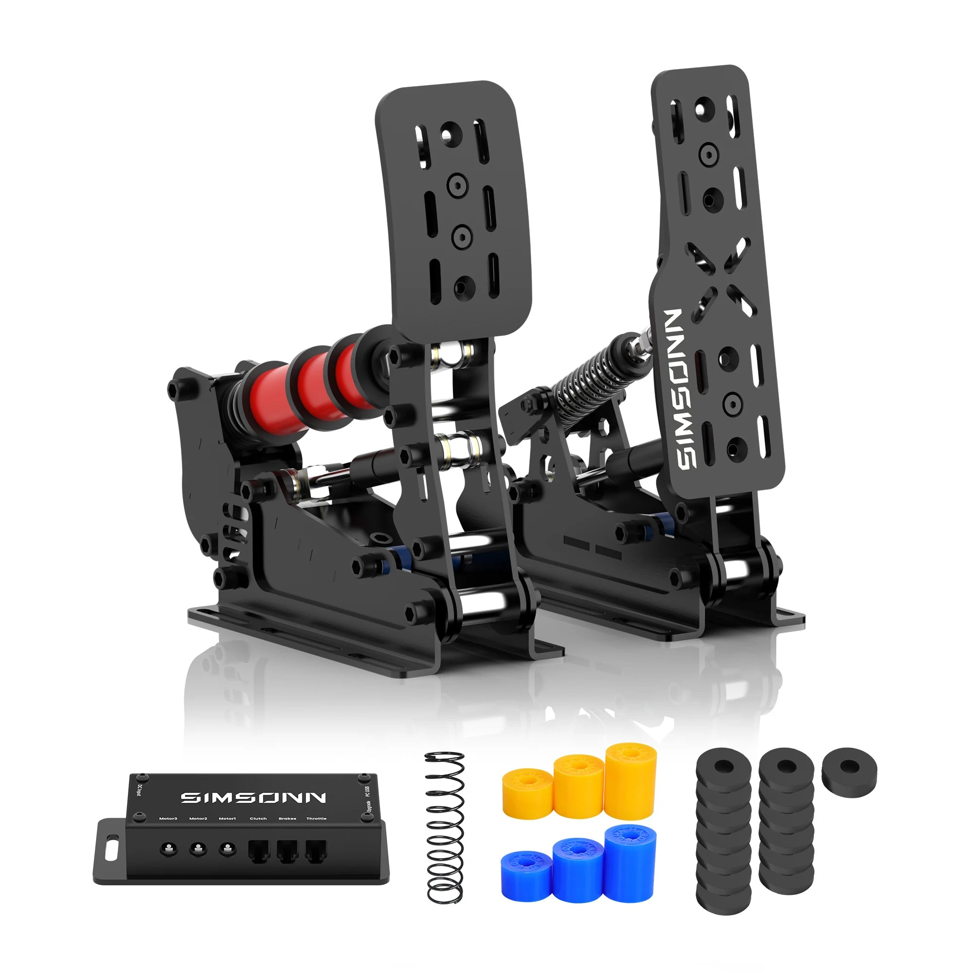 SIMSONN Plus X Sim Racing Simulator Pedal PC Simracing Pedals Support VAM and VAM RPO Vibration Motor Driving Game Accessories