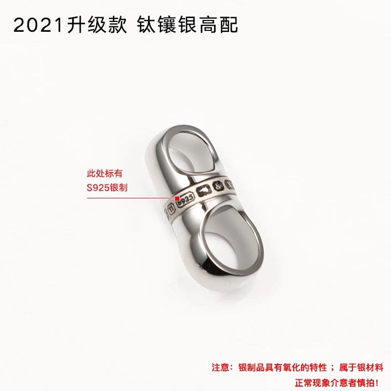 EDC Titanium Damascus Stainless Zirconium 360° Rotatable Keychain Buckle Keychain Car Pendant EDC Outdoor Tool