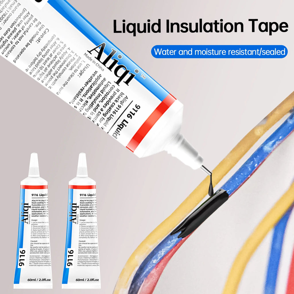 Liquid Electrical Tape 15/60ml Waterproof Insulation Paste Sealant Home Use Insulation Adhesives Fix Line Glue for Wires Cables