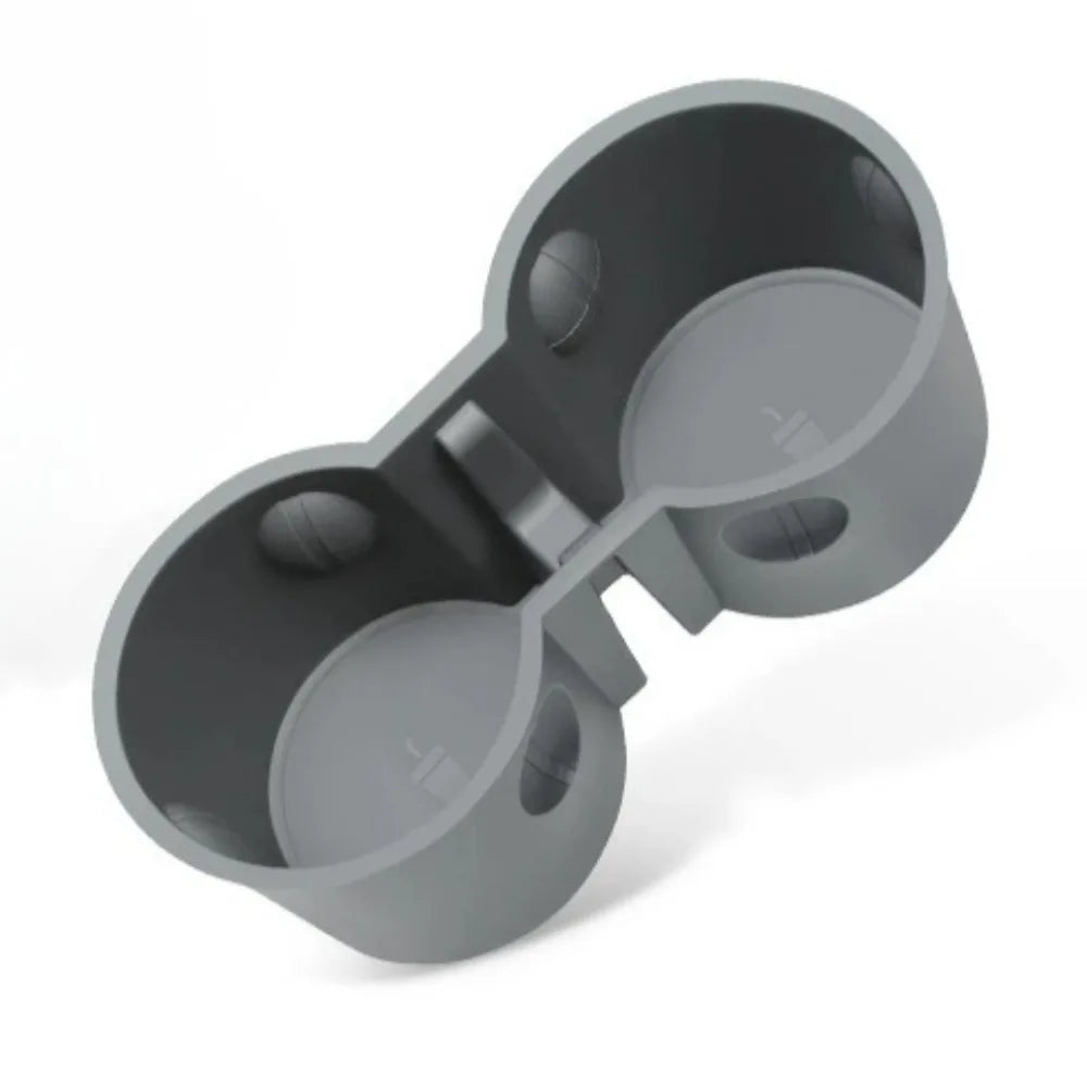 Portable Double Hole Car Cup Holder Made of TPE Universal Fit Vehicle Center Console Storage Box Interior Gadget