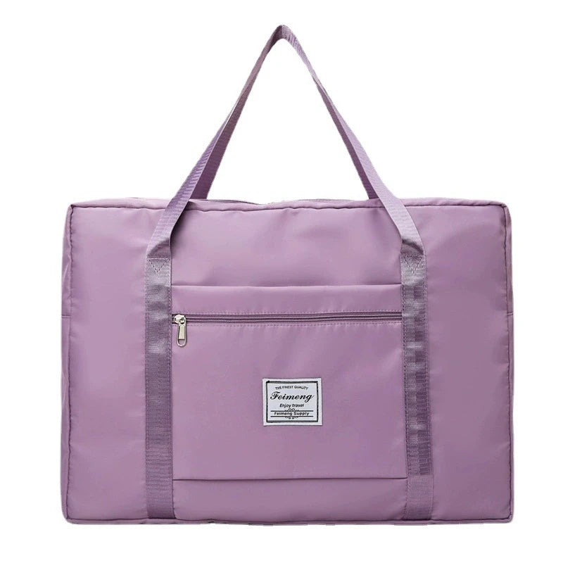 Large capacity folding travel bag hand-held luggage bag moving accept travel bag can be used for business trips drawbar storag