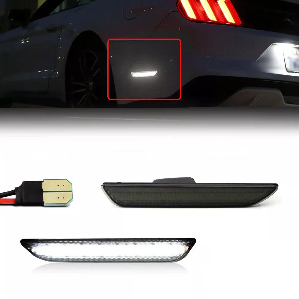 2pcs LED Rear Side Marker Lights Lamps For Ford Mustang 2015-up OEM Replace