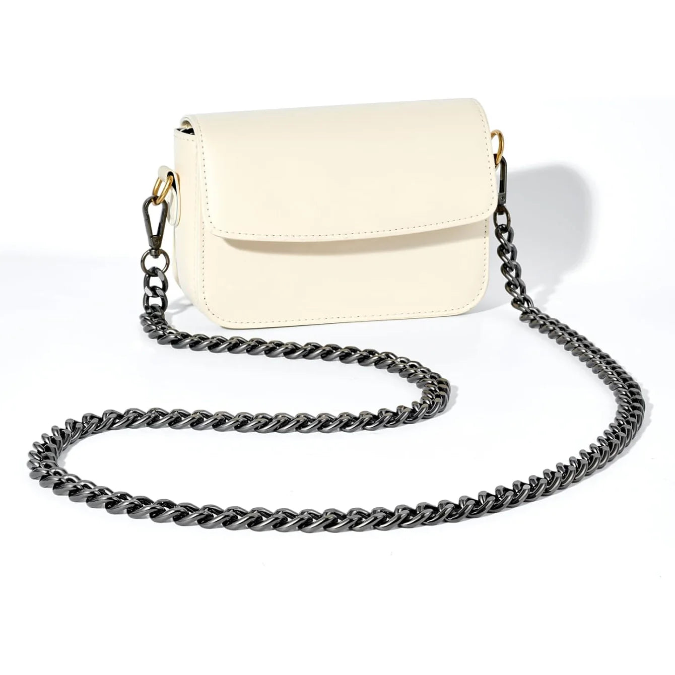 Metal Aluminum Bag Chain Replacement Parts Accessories for Hand-Woven Shoulder Handbag DIY Handmade Detachable Straps