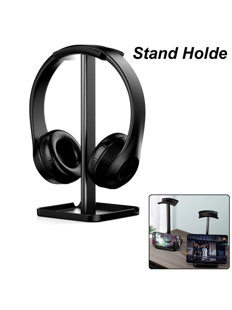 Bluetooth Earphone Headphone Headset Stand Holder Rack Mount Supporting Flexible Hanger For Gamer Hanger PC Gaming Mobile Phones