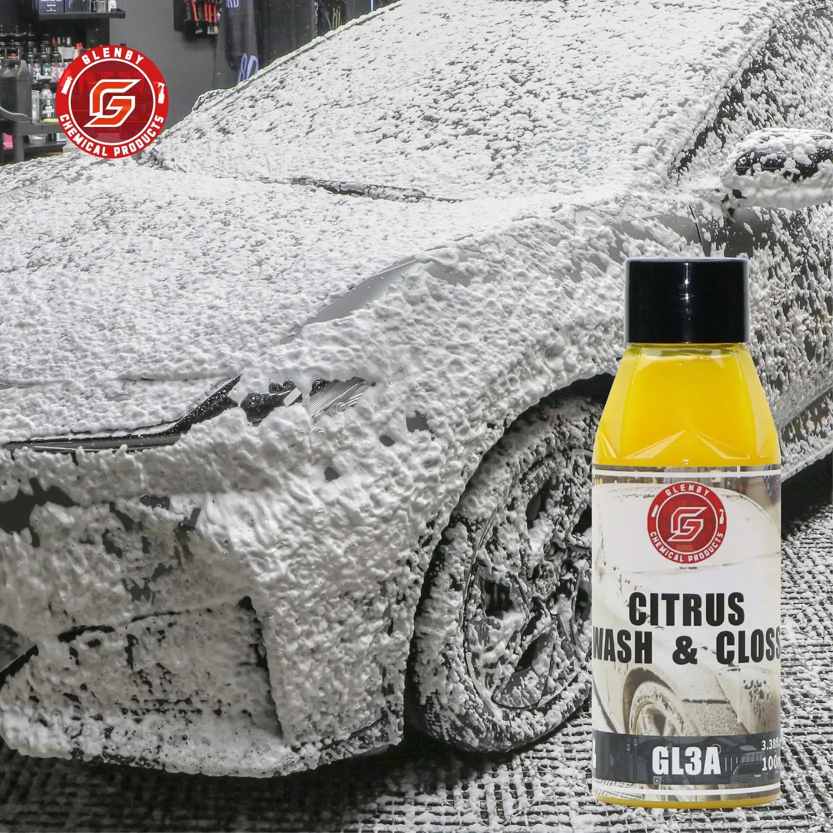 GL3A Glenby High Concentrate Car Wash Shampoo Magic Snow Foam Car Wash Shampoo 100ml For Car care