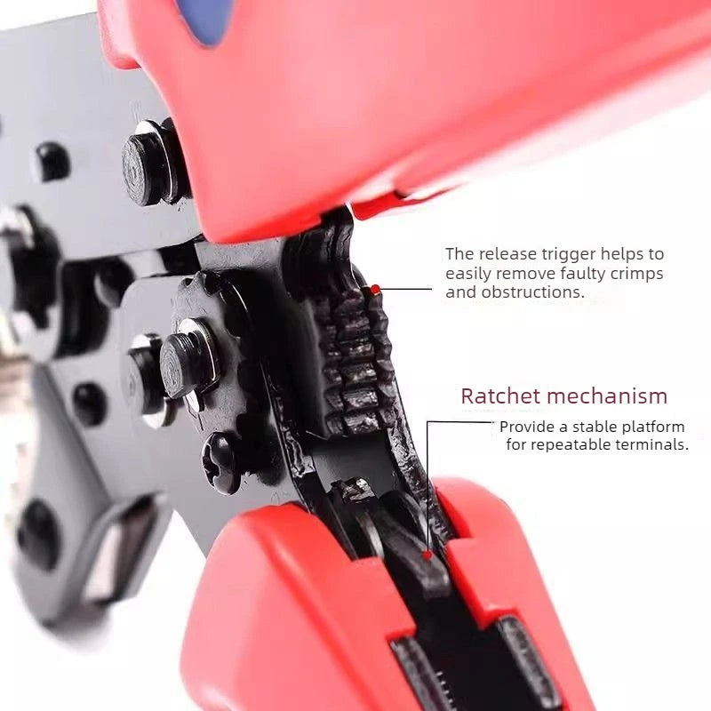 Ratcheting Crimping Tool Set SN 58B for Dupont JST MOLEX Open Barrel Terminals Wire Crimper Pins Connector Pliers Tools