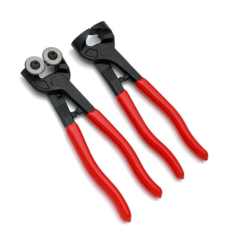 8 Inch Heavy Duty Glass Mosaic Nipper – Wheeled Ceramic Tile Nippers, Stained Glass Cutting Tool for Tiling