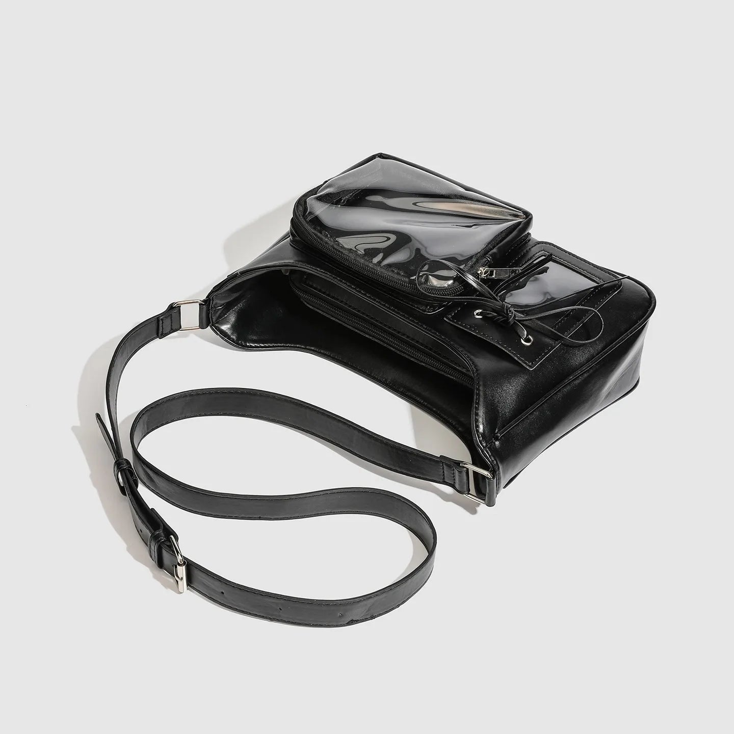 Japanese Knot Simple Fashion Single Shoulder Crossbody Bag for Women Anime Commute Daily Transparent Pain-Free Bag