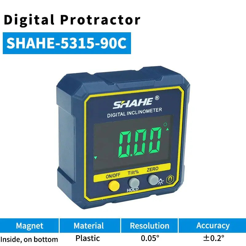 SHANHR Digital Level Box and Angle Finder (Magnetic Base & LCD Display) for Woodworking and Accurate Table/Miter Saw