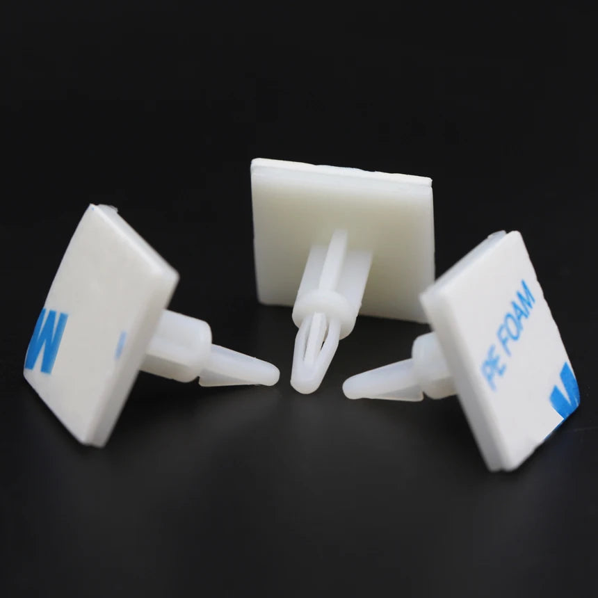 ASS-5/6/8/10/13/16 20*20mm Nylon 4mm Bore PCB Board Support Holder Locking Snap-In Fixed Pillar Adhesive Column Spacer Standoff