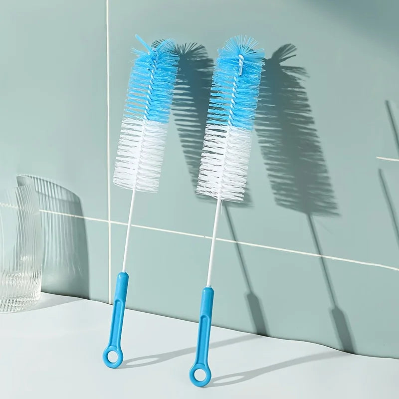 Long Handle Cup Brush,Kitchen Glass Bottle Cleaning Brush,Milk Bottle Tea Cup Scrubber,No-Electricity Required Cleaning Tool