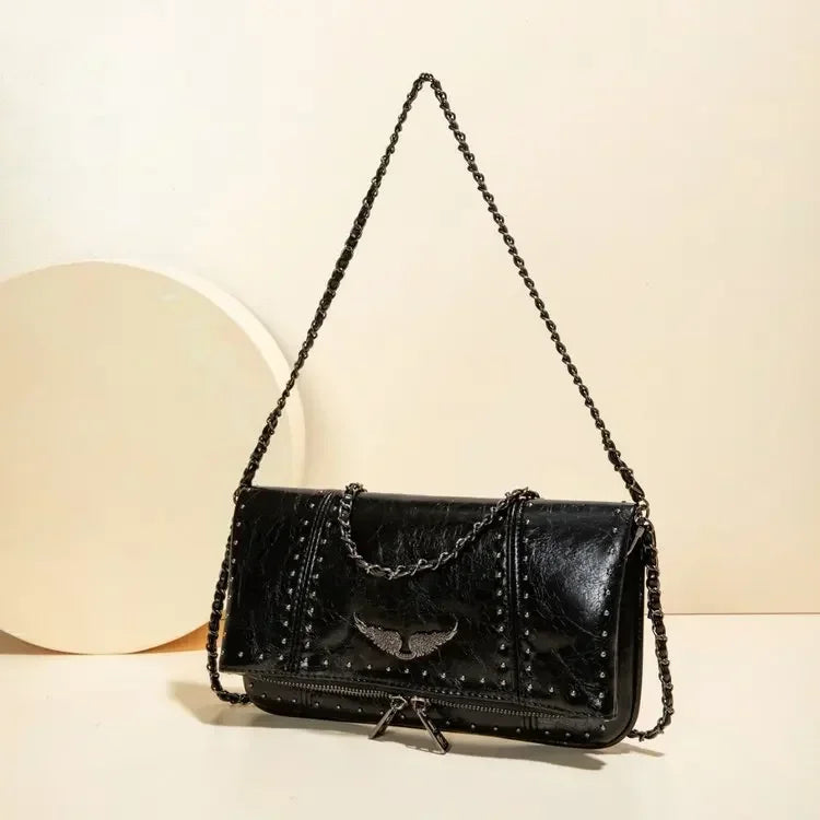 Commuter Crossbody Diaper Bag Women's Luxury Leather Tote Vintage Minimalist Designer Large Capacity Elegant Durable
