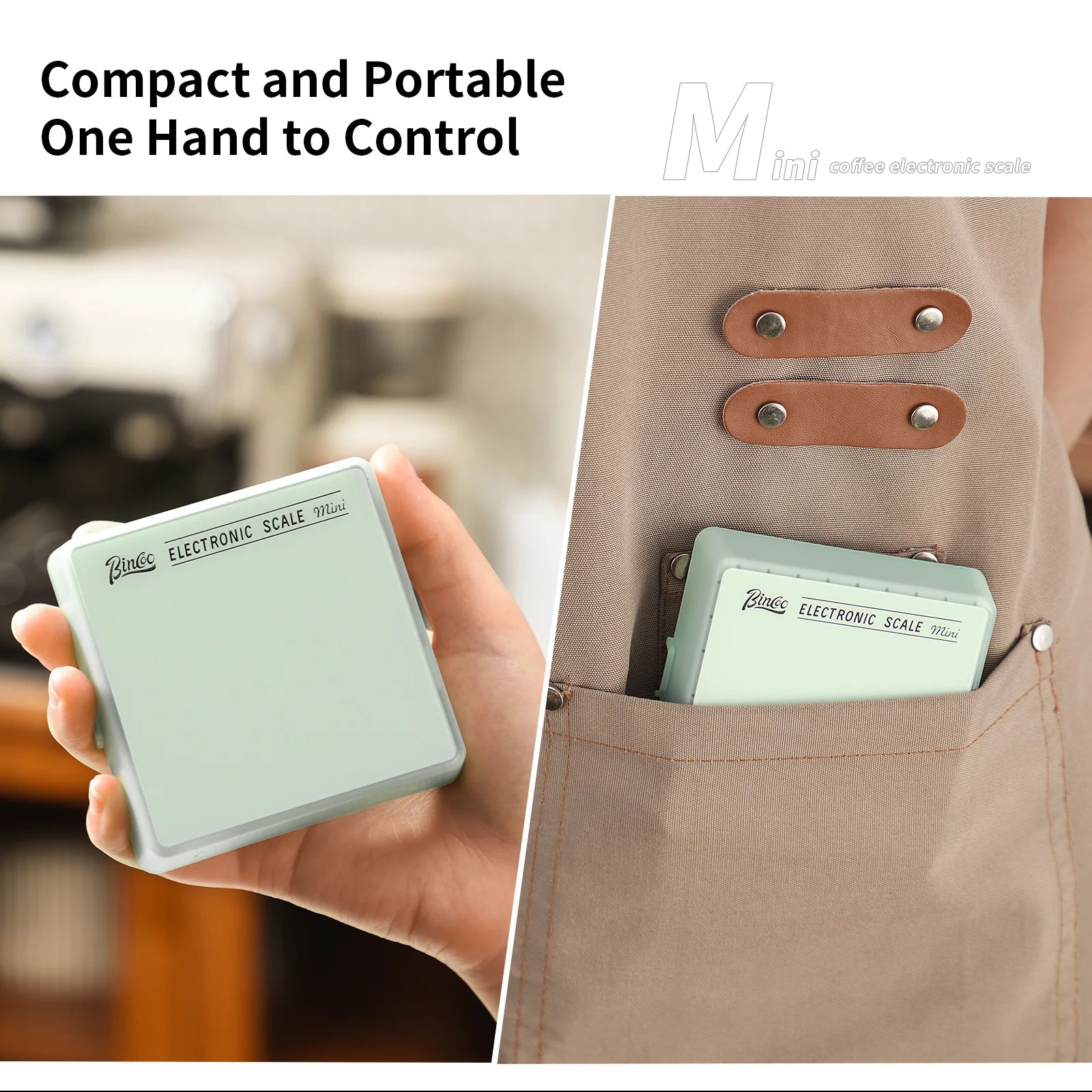 Bincoo electronic coffee scale Italian coffee bean weighing smart hand made mini professional coffee scale coffee equipment Hot