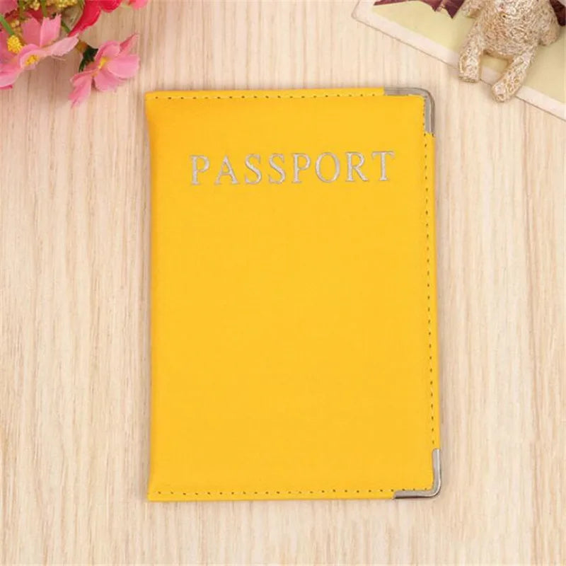 1PC Pink Travel Passport Cover Women Pu Leather Cute Holder Passport Case Lovely Girl Passport Bags Travel Covers for Men Unisex