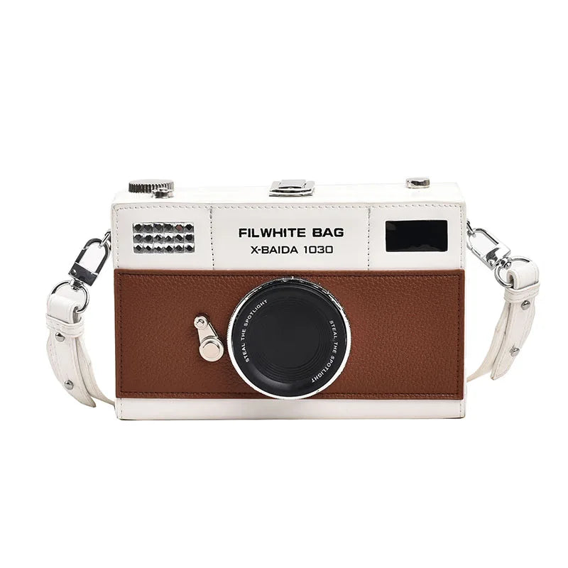 Retro Camera Shaped PU Box Unisex Crossbody Bag 2026 New Versatile Fashion Square Bag Casual Commuting Crossbody Bag