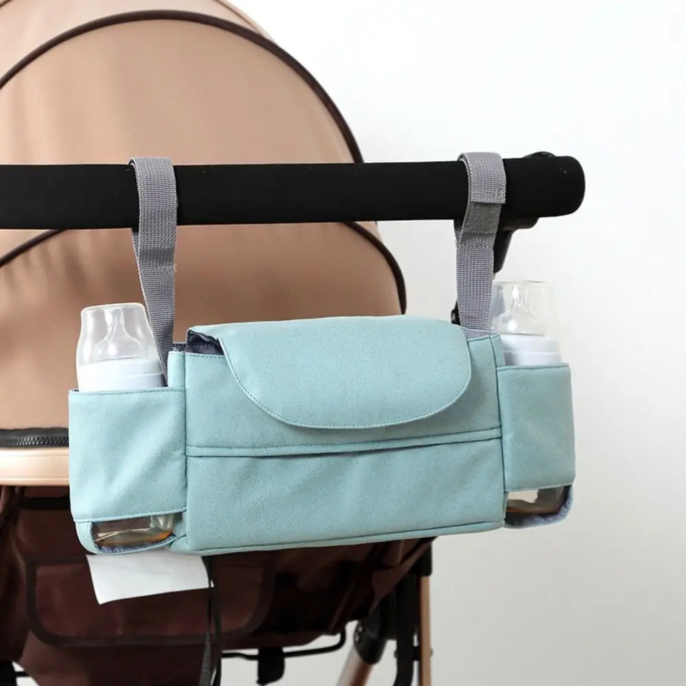 Large Capacity Baby Pram Organizer Detachable Design Insulated Pocket Travel Diaper Bag Solid Color wirh Tissue Bag