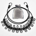 Retractable Portable Clothesline for Travel with 12 Clothes Clips, Indoor Outdoor Laundry Drying Line for Camping