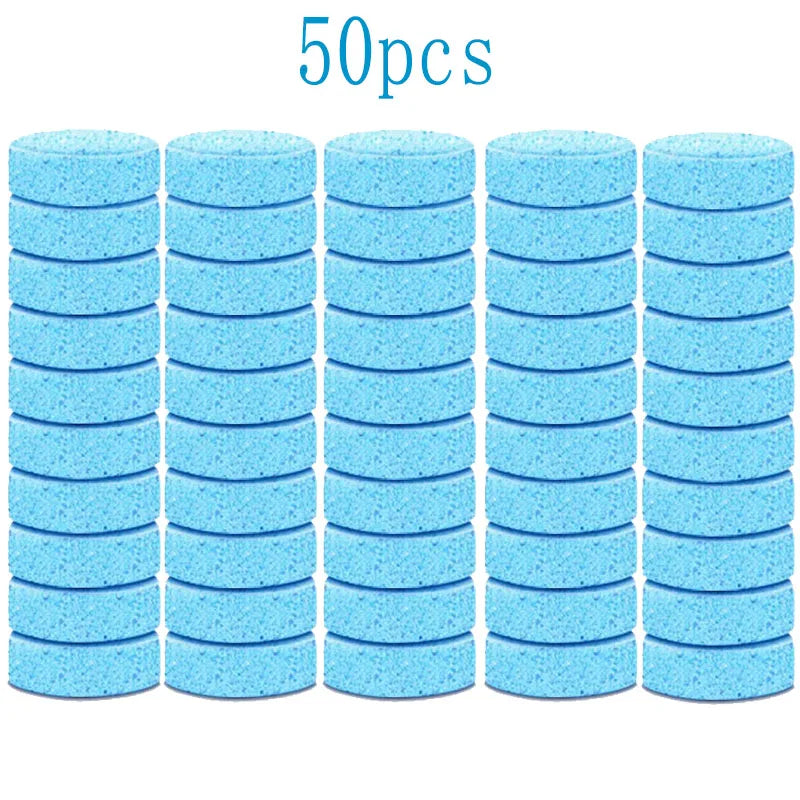 10/50/70pcs Solid Cleaner Car Windscreen Wiper Effervescent Tablets Glass Toilet Cleaning Car Accessories