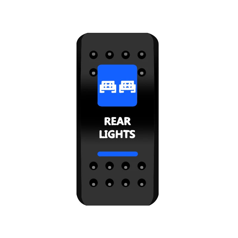 BANDC Rocker Switch Cover (No Switch) Anchor Bilge Pump Labels Cap for Car RV Marine Dash Panel Boat Accessories Carling Switch