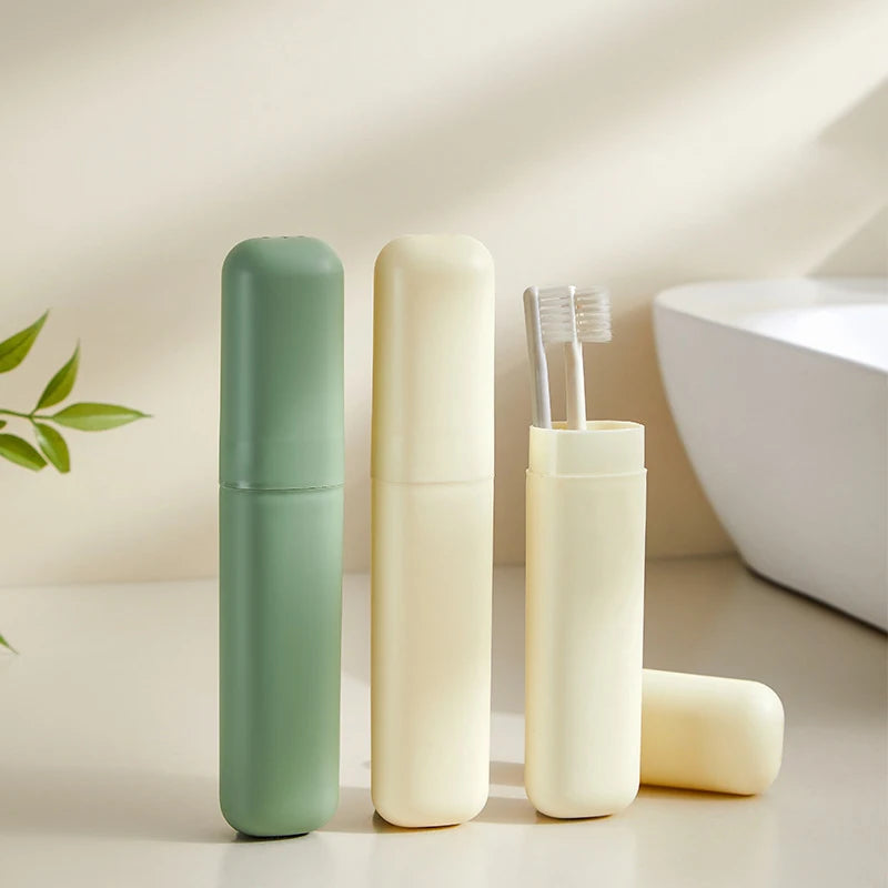 Unisex travel toiletry storage set, essential for business trips and travel, portable toothbrush, toothpaste, mouthwash cup stor