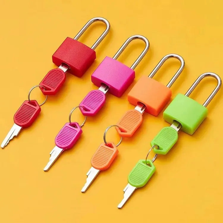 Copper Core Colorful Padlock Mini Keyed Lock for Luggage Suitcase Backpack Diary Drawer Cabinet Storage Locker Small Safety Lock