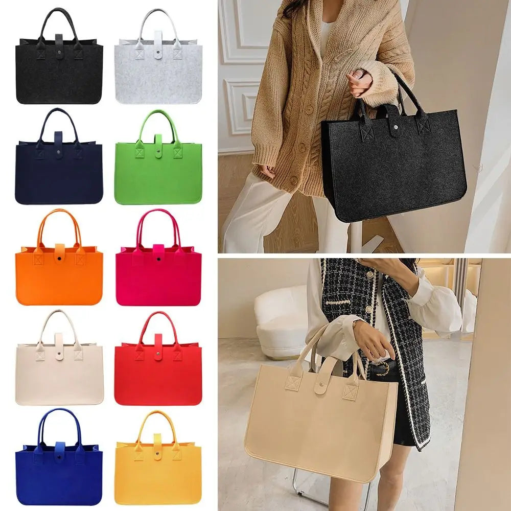 New Felt Felt Shoulder Bag Toy Sundries Large Capacity Messenger Bag Storage Organizer Crossbody Handbag Women