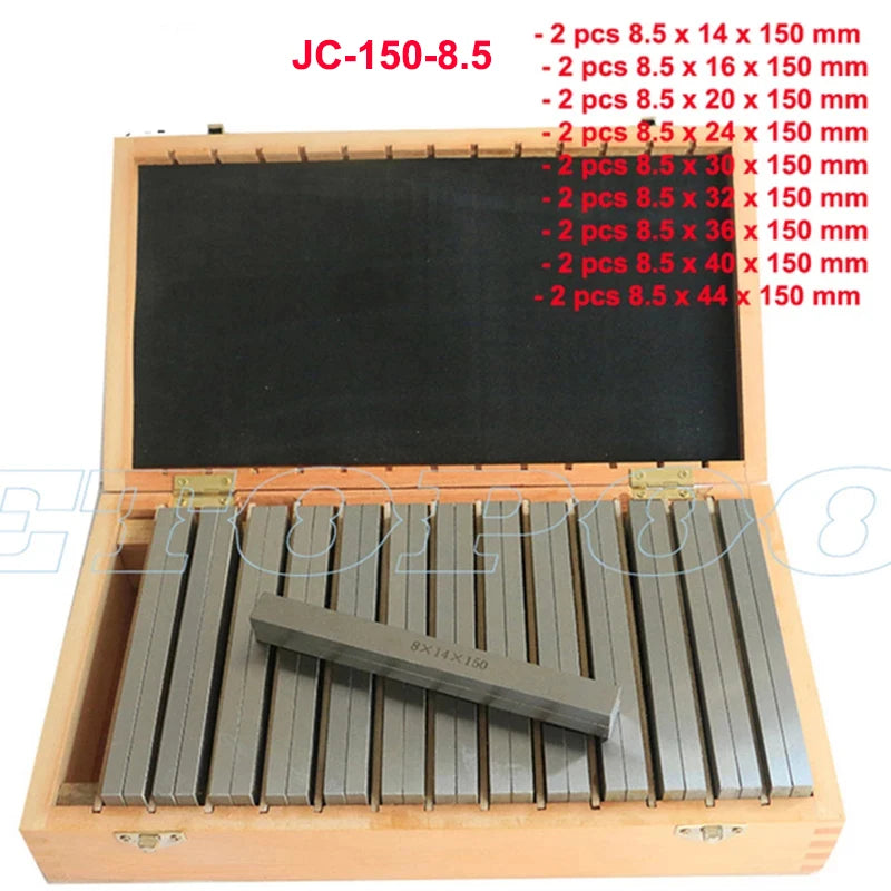 18pcs/20pcs Precision Parallel Set 150mm/100mm Parallel Block Set Parallel Pad Gauge Block CNC Milling Pads