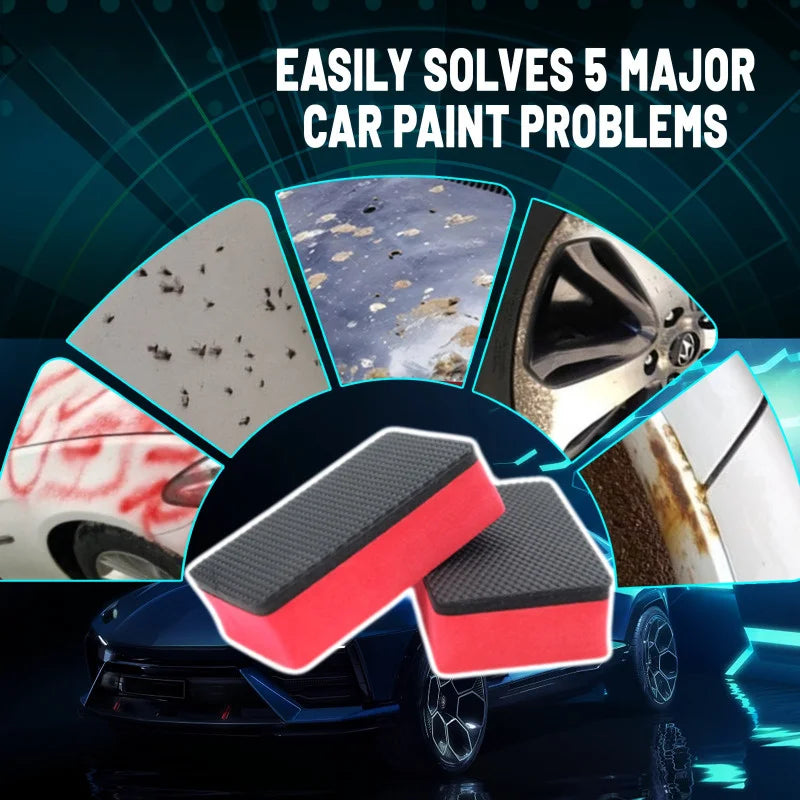 Cleaning and Wiping Car Mud, Diamond Shaped Grinding Mud, Sponge Removal, Flying Paint, Oxidized Clay Cleaning Tool