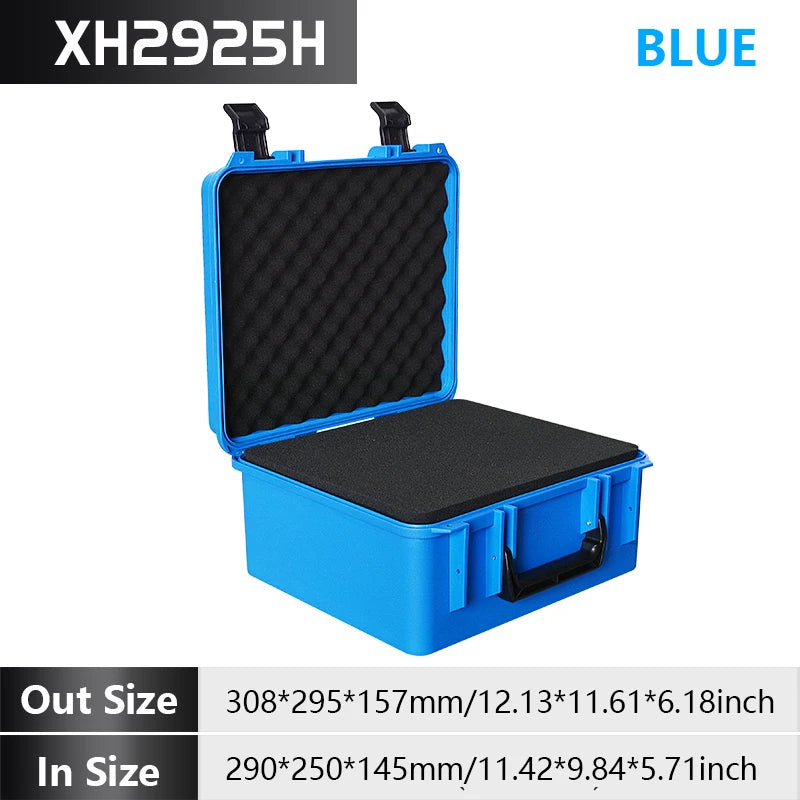 Heavy Duty Portable Tool Case With Reinforced Protective Foam Industrial Plastic Toolbox with Shock Absorbing Foam Lining