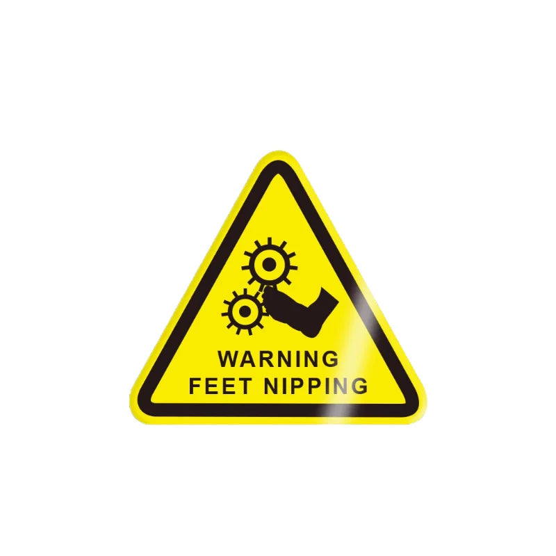 10Pcs 50X50Mm Safety Warning Signs, Workshop Production Safety Warning Signs, Hazard Warning Signs