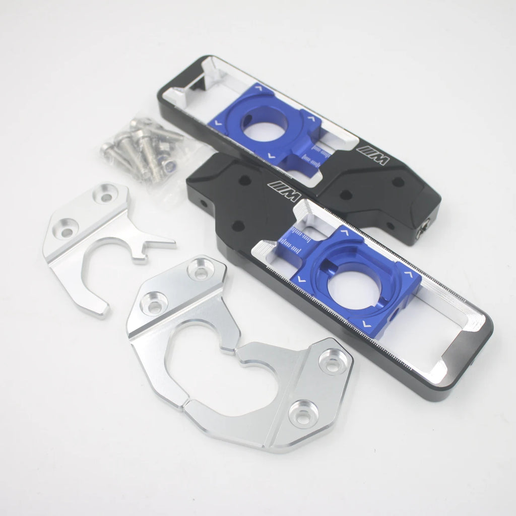 For M1000R S1000R S1000XR S1000RR S1000 S 1000 RR XR R Motorcycle CNC Rear Wheel Axle Blocks Chain Adjusters Tensioners