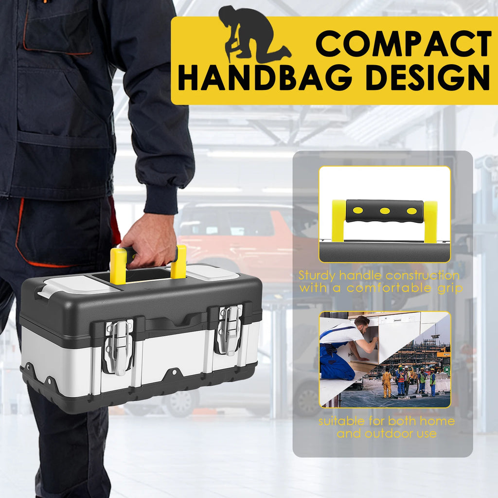Aluminum Tool Box Portable Equipment Toolbox Waterproof Hard Case Box Instrument Safety Case Tool Storage Box Suitcase Briefcase