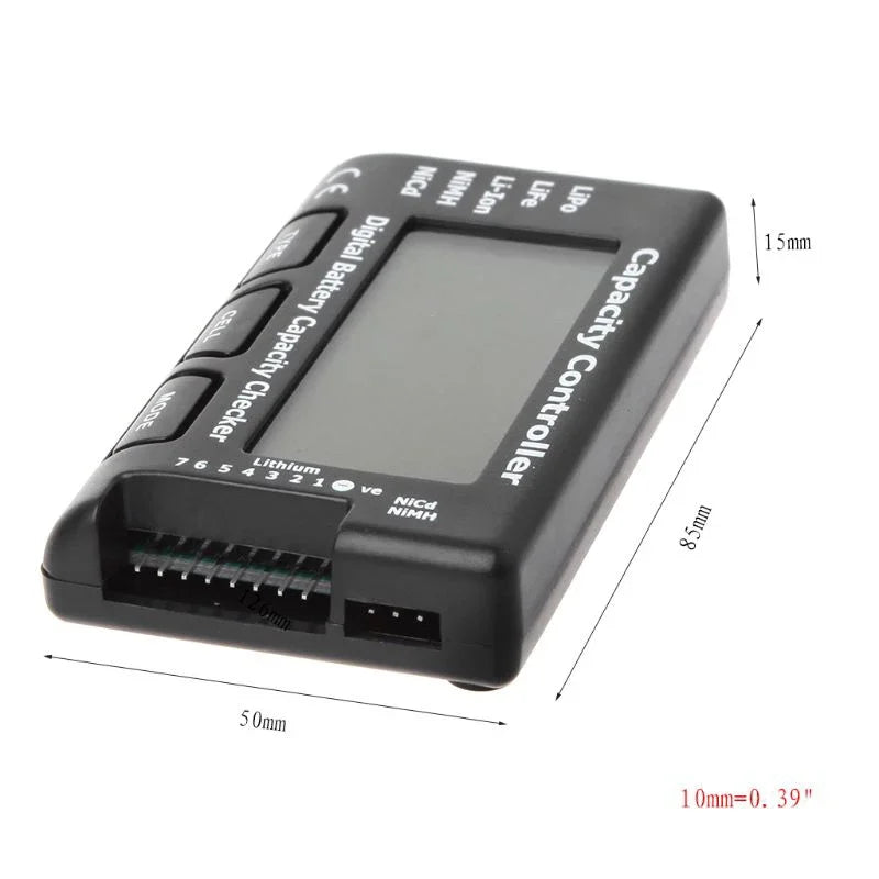 CellMeter 1-7S Digital Battery Capacity Tester LiPo LiFe Li-ion Nicd NiMH Battery Voltage Tester Device for Remote RC TOOL