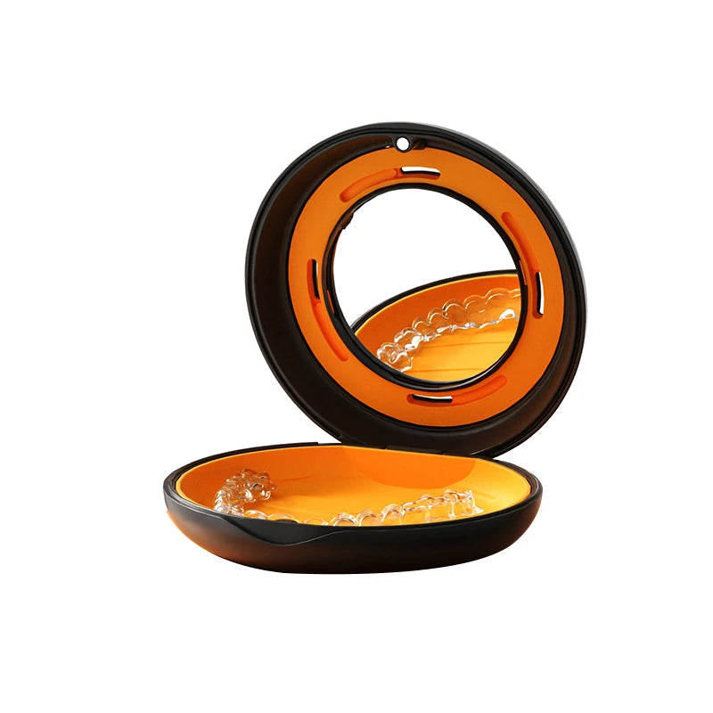 Orthodontic Case Dental Invisible Braces Retainer Box With Mirror Mouth Guard Denture Storage Aligner Case Oral Hygiene Organize